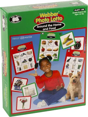 Super Duper Publications | Webber® Around The Home and Food Photo Lotto Game | Educational Learning Resource for Children