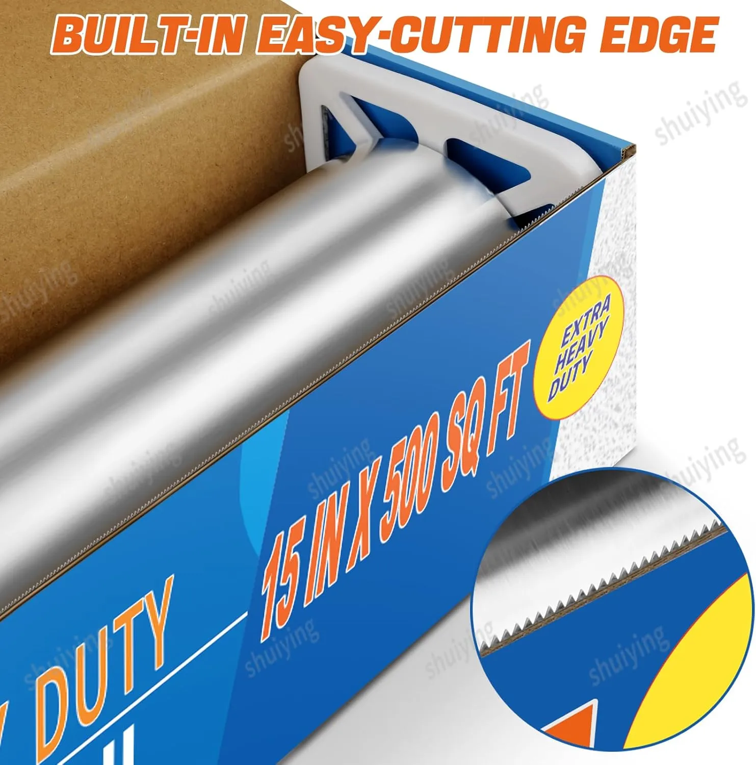 Superior Extra Heavy Duty Aluminum Foil 500 Sq Ft(15 In Wide), Pack of 1