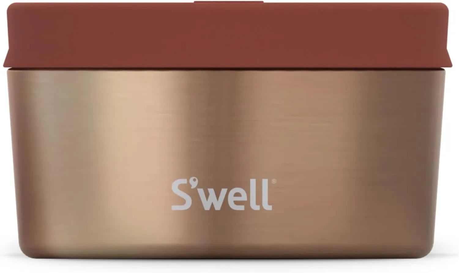 S'well Stainless Steel Food Canister, 16oz, Mauve Pyrite, Single Walled Durable Construction, BPA Free, Dishwasher Safe