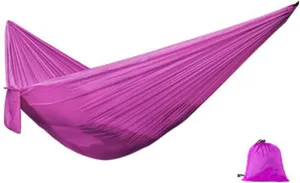 Swings Seats Nylon Hammock with Tear Resistant, Portable Single Hammock, Durable, Breathable, Long Lasting, for Outdoors Play Set Swings (Color : Pink)