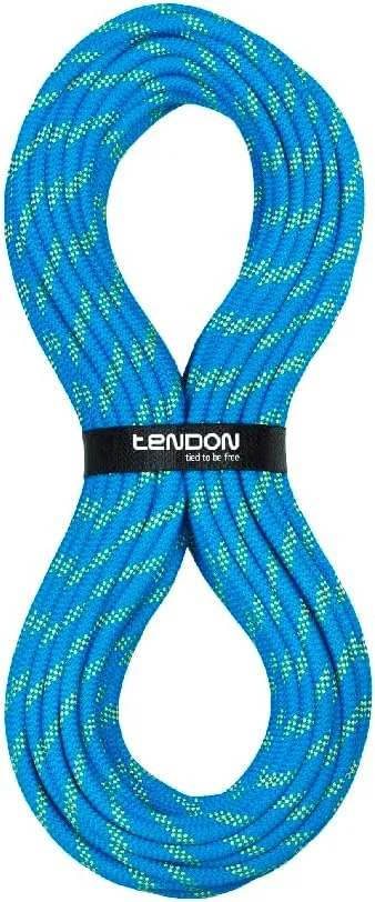 Tendon Secure Static Rope - Patented Secure Braiding Technology - UIAA Certified - Ideal for Both Indoor and Outdoor Work at Height (11mm x 50m - Coil) - Blue-Yellow