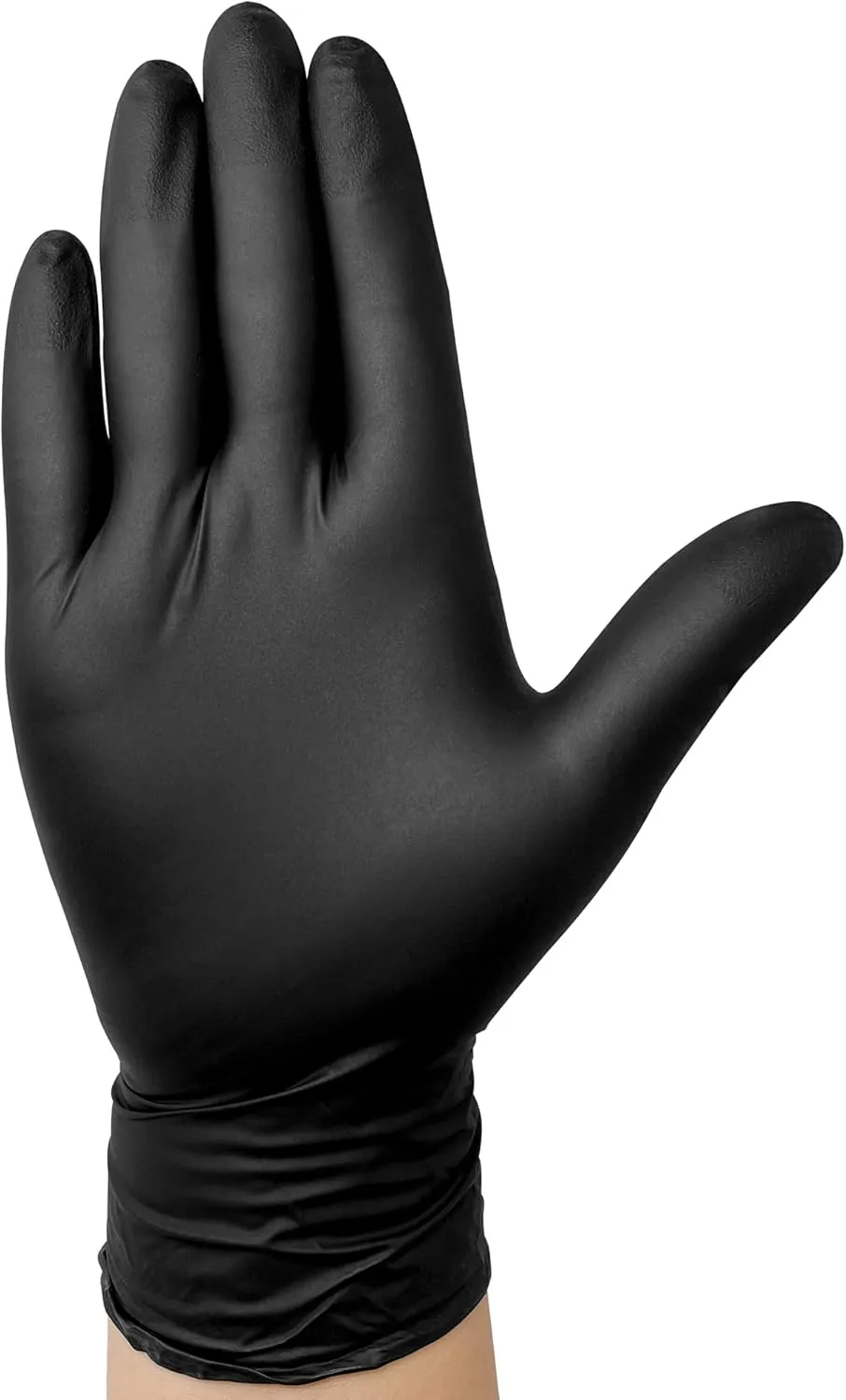 TitanFlex Disposable Nitrile Exam Gloves, 6-mil, Black, Heavy Duty Disposable Gloves, Cooking Gloves, Latex Free, Powder Free