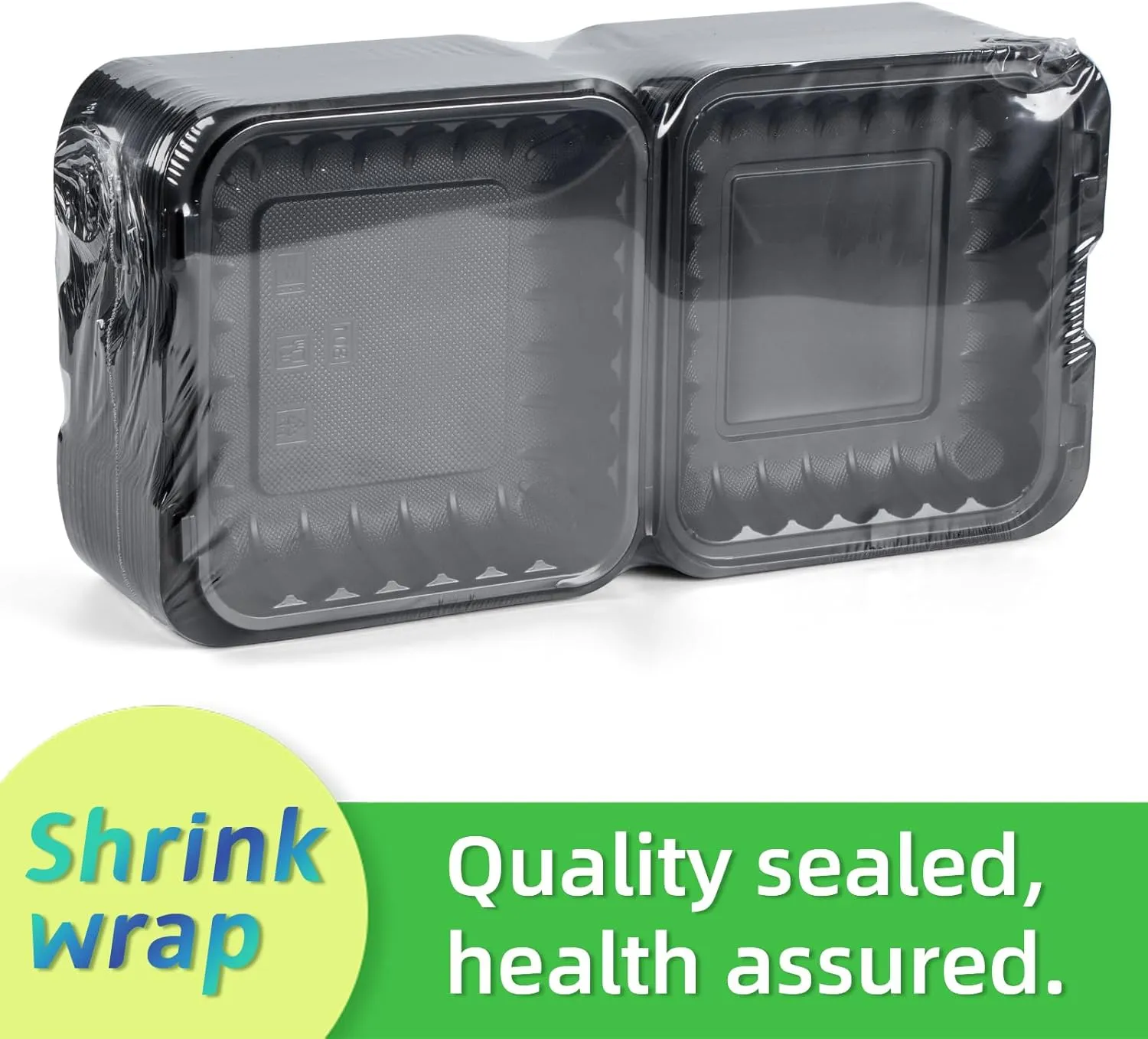 To Go Containers, BPA-Free Plastic Take Out Boxes with Lids 55-Pack 34oz MFPP Reusable Meal Prep Container for Food Storage Takeout, Hinged Clamshell Design for To-Go Lunch Salad Breakfast