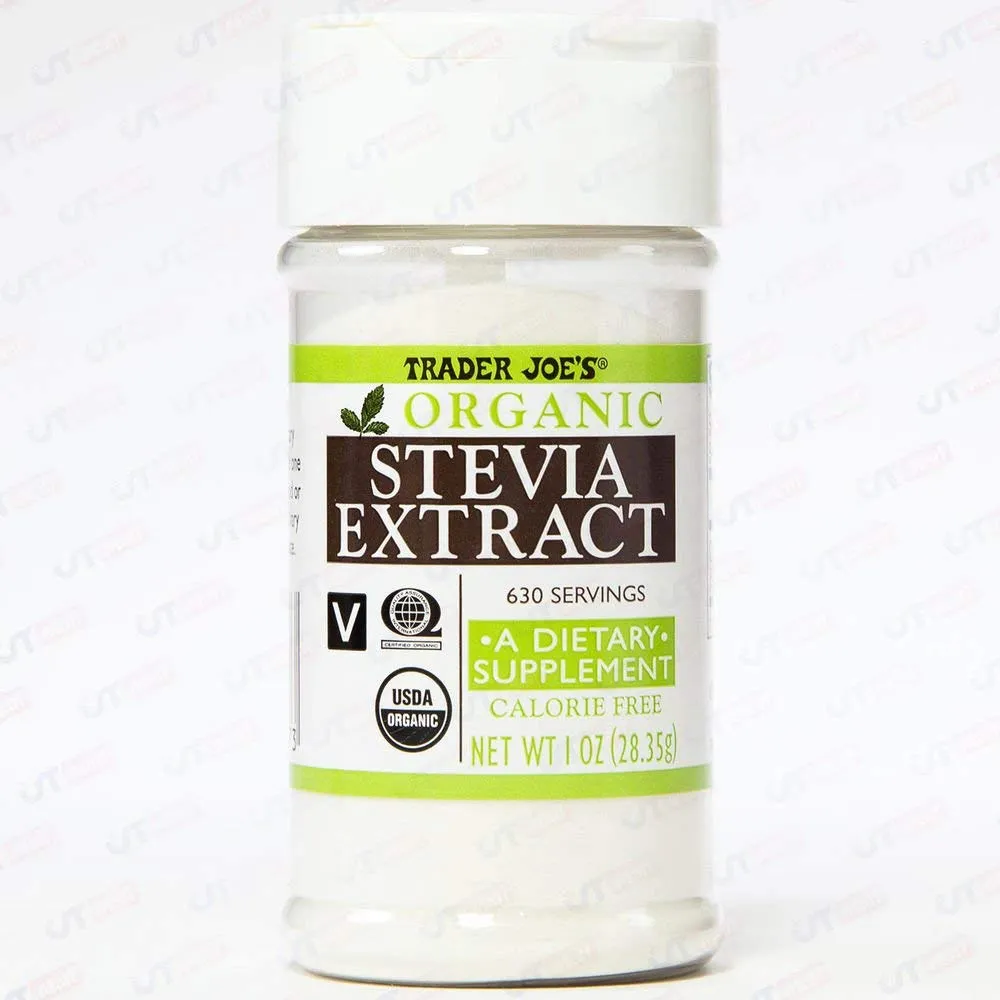 Trader Joe's ORGANIC Stevia Extract CALORIE FREE 1 OZ 630 Servings - PACK OF 2