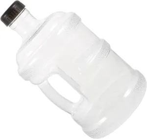 Transparent Water Container Durable Reusable Water Jug for Home Office Gym Outdoor Use Heavy Duty Mineral Storage Bucket with Black Lid for Daily Hydration