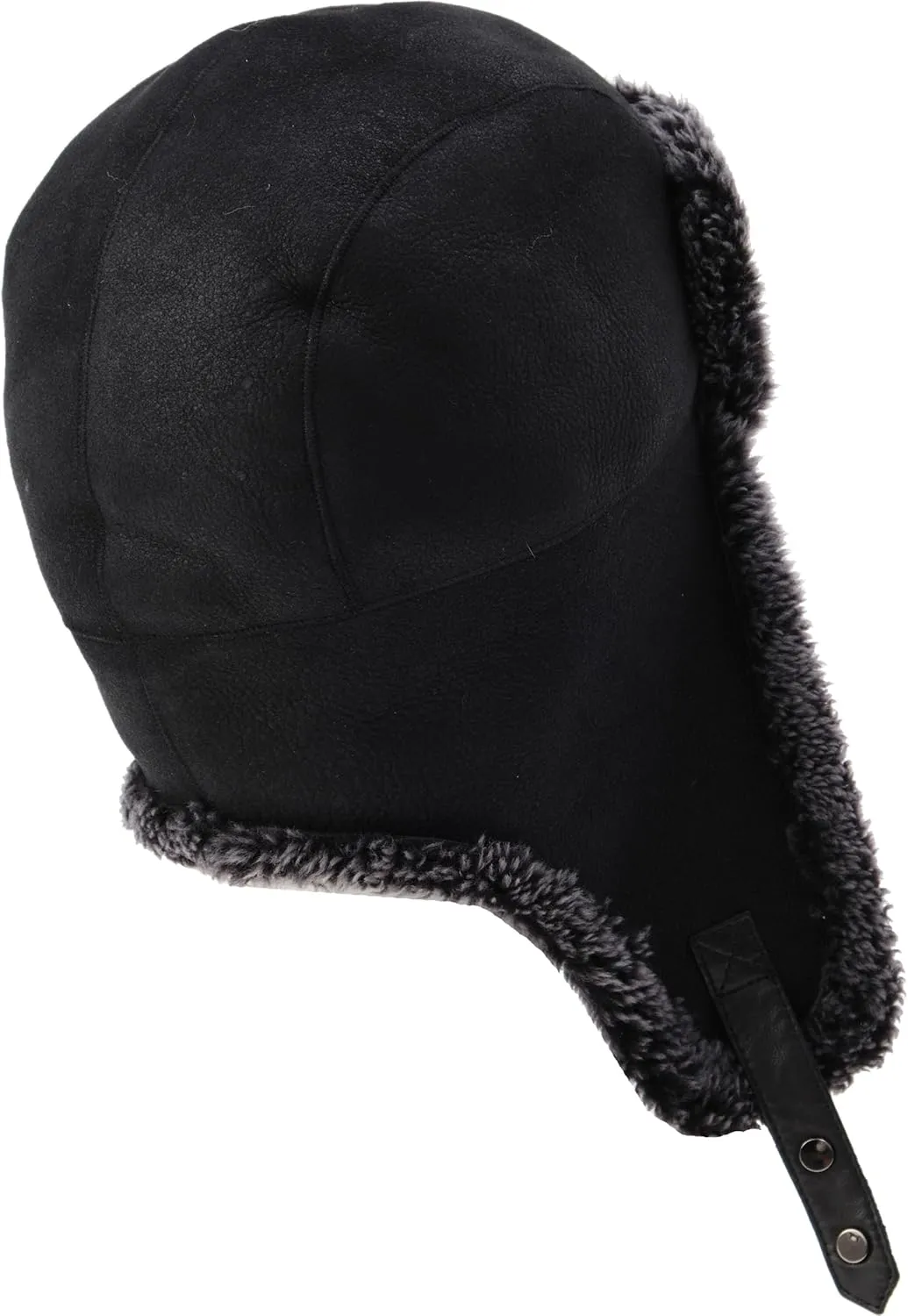 Trapper Hat with 100% Natural Genuine Fur - Winter Aviator Hat with Ear Flaps for Men and Women