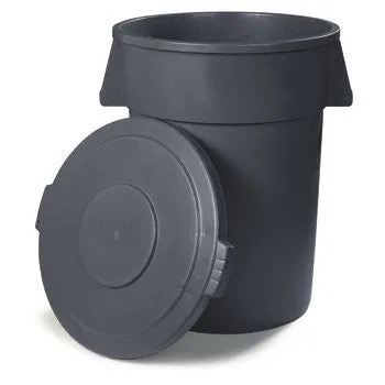 TRASHCAN/ INDOOR/ HEAVY DUTY/ "Bronco" Heavy-Duty Container, 44 gallon
