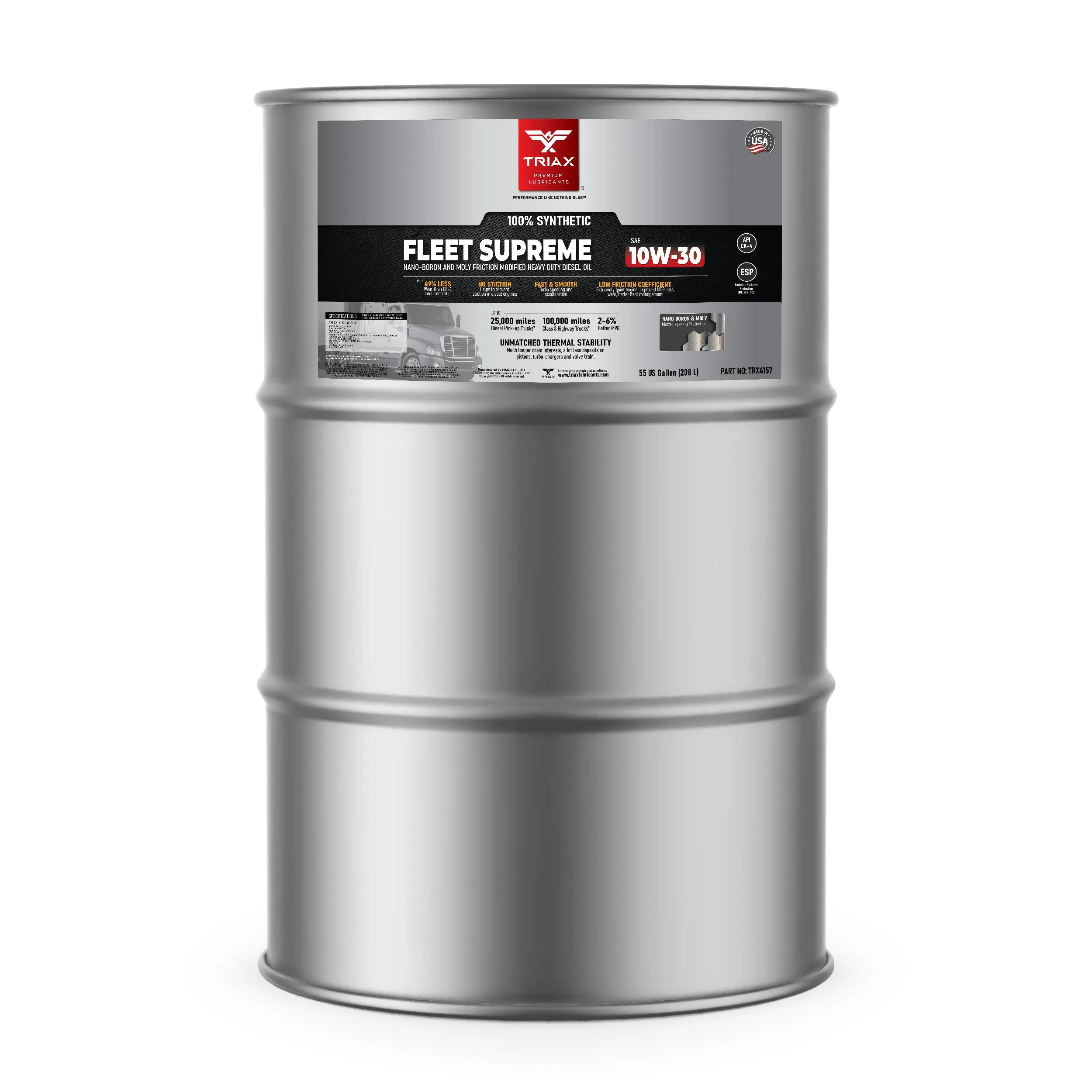 TRIAX Fleet Supreme 10W-30 Full Synthetic