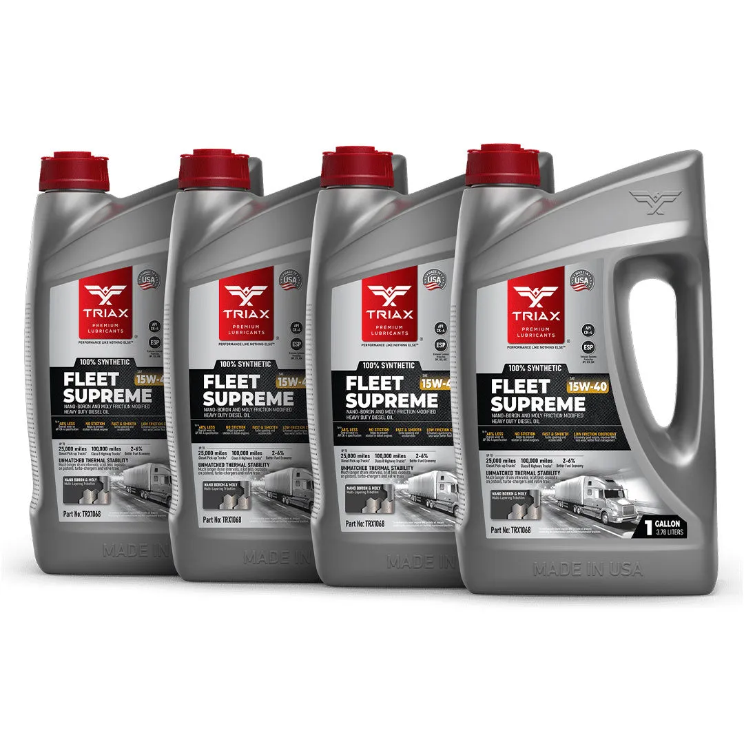 TRIAX Fleet Supreme 15W-40 Full Synthetic