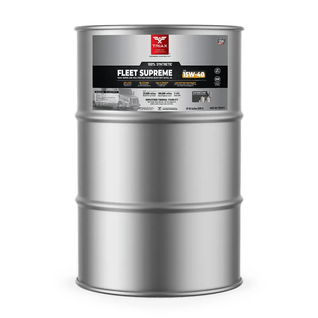 TRIAX Fleet Supreme 15W-40 Full Synthetic