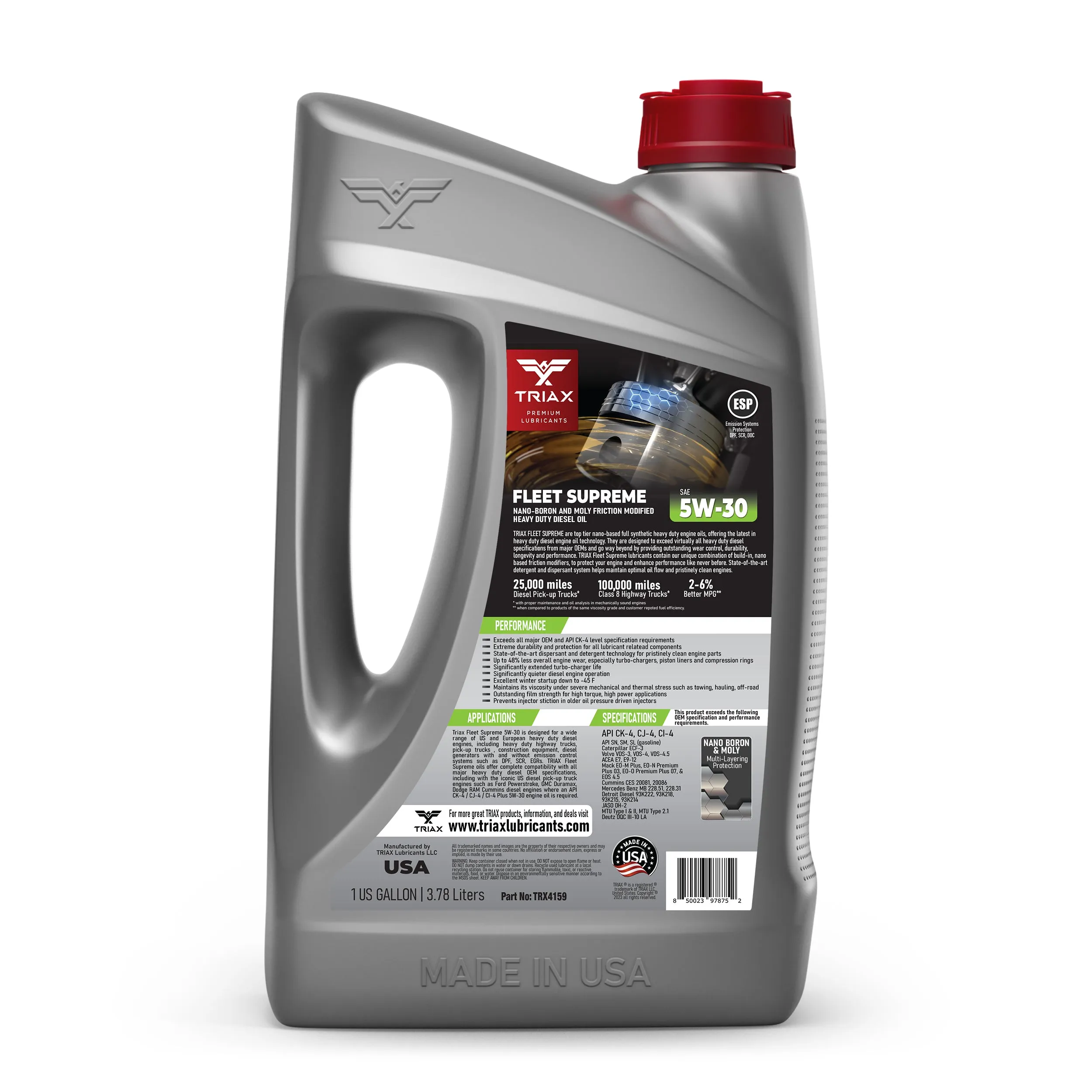 TRIAX Fleet Supreme 5W-30 Full Synthetic