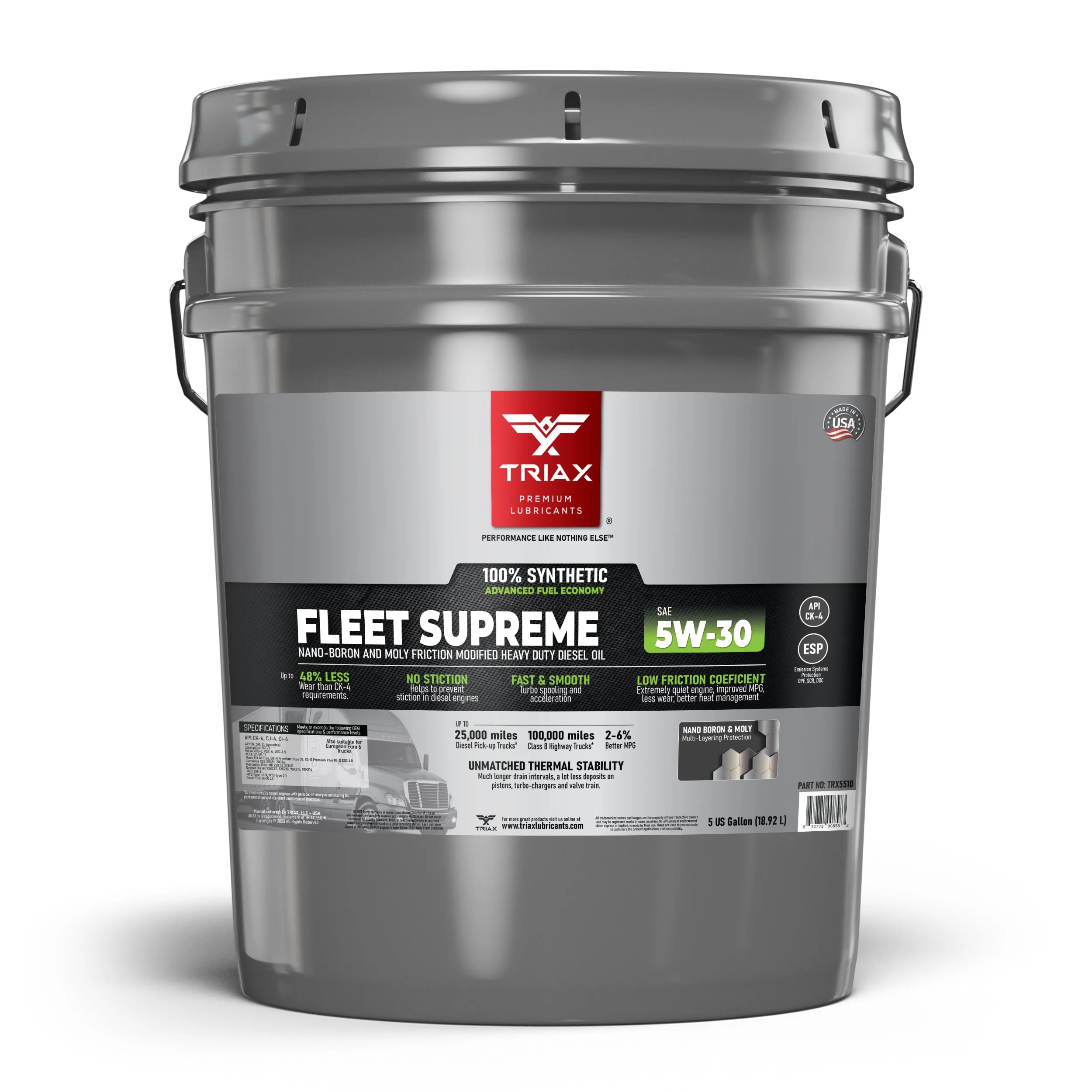 TRIAX Fleet Supreme 5W-30 Full Synthetic