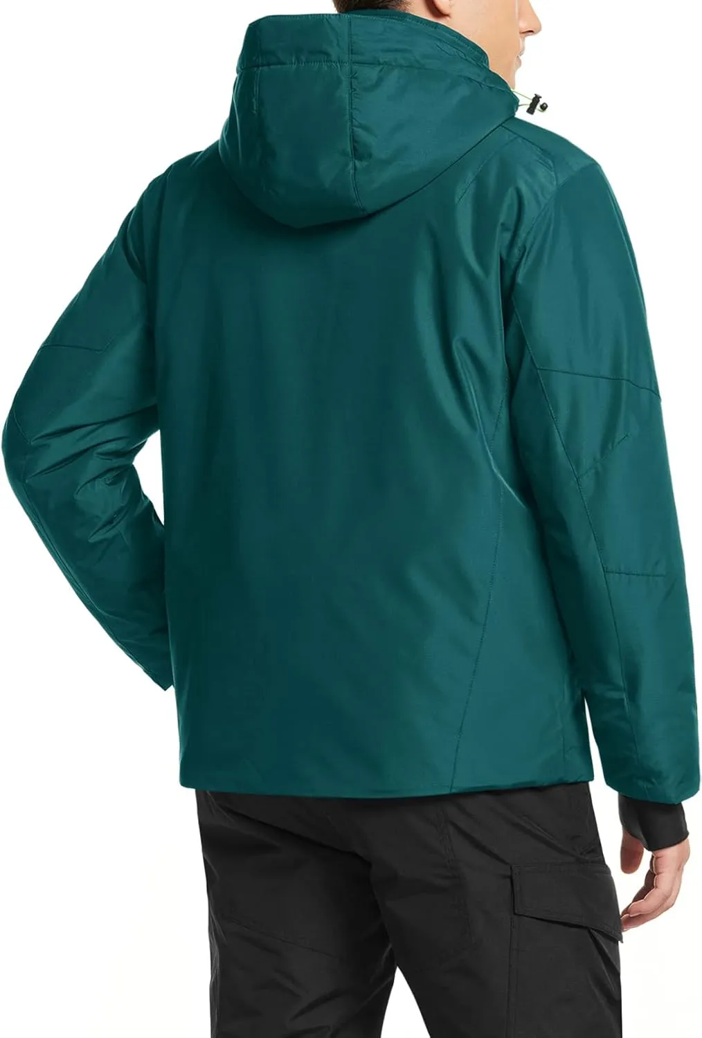 TSLA Men's Winter Ski Jacket, Waterproof Warm Insulated Snow Coats, Cold Weather Windproof Snowboard Jacket with Hood