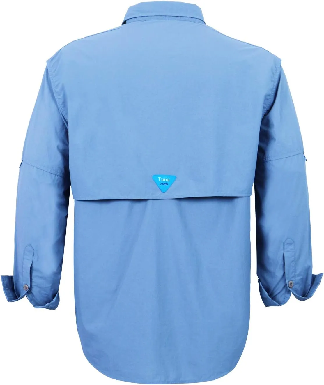 Tuna Men's Fishing Outdoor Button Down UPF 50  Sun Protection Waterproof Hiking Long Sleeve Shirts
