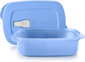 Tupperware Store Serve & Go Rectangular Food Storage Container with Lid Vent, Prep, Fridge and Reheat Meals, Dishwasher and Microwave Safe, BPA Free (4 Cups/1 Liter)