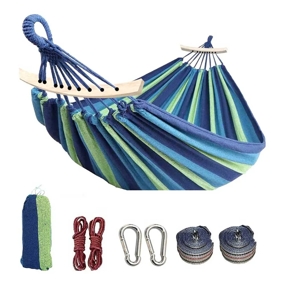 Two-Person Portable Cotton Canvas Hammock