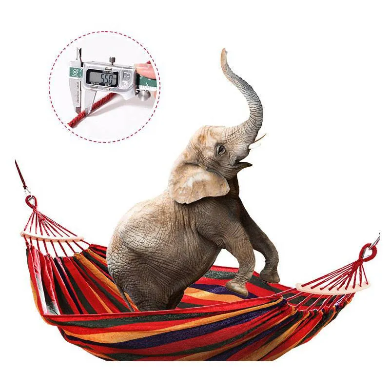 Two-Person Portable Cotton Canvas Hammock