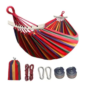 Two-Person Portable Cotton Canvas Hammock