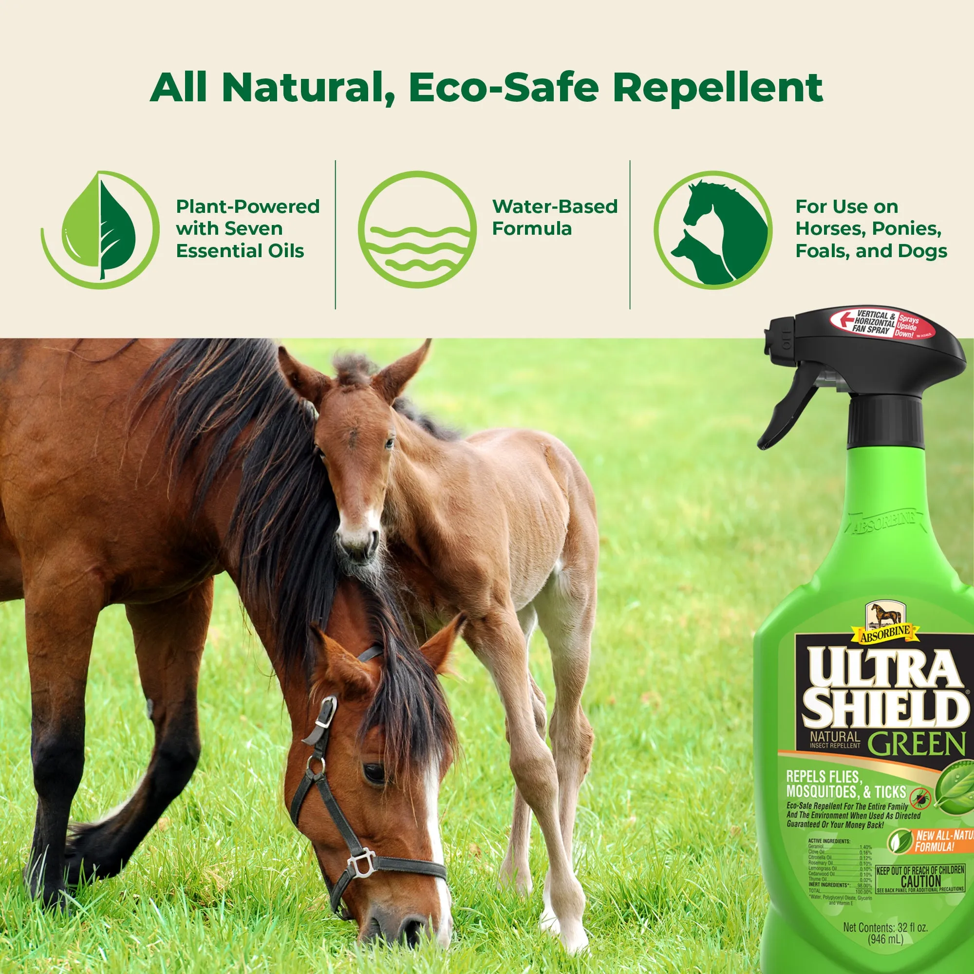 UltraShield® Green Quart Sprayer   Gallon Combo