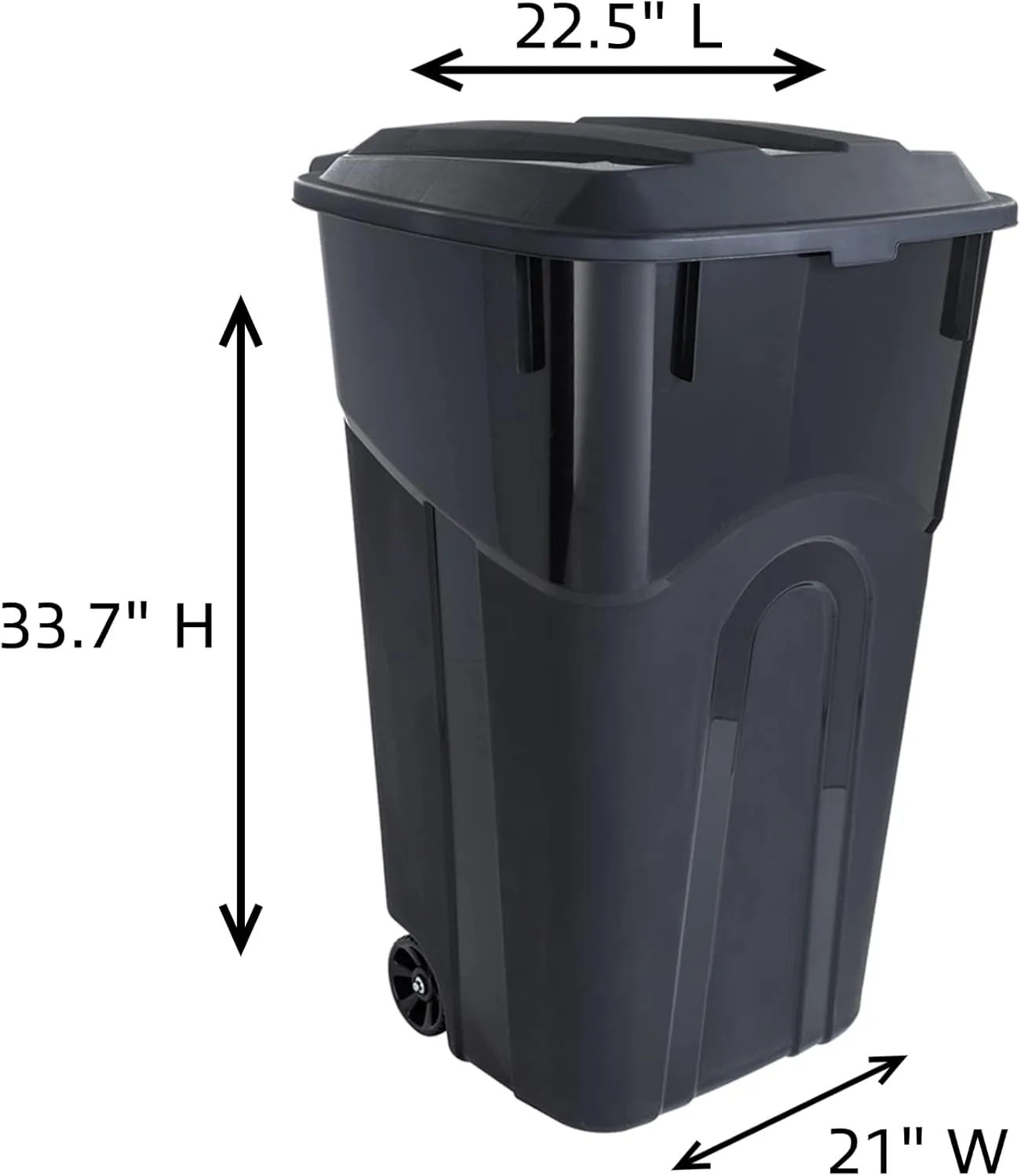 United Solutions 32 Gallon 2 Pack Outdoor Trash Can Bundle with O-Cedar EasyWring Microfiber Spin Mop and Bucket Floor Cleaning System