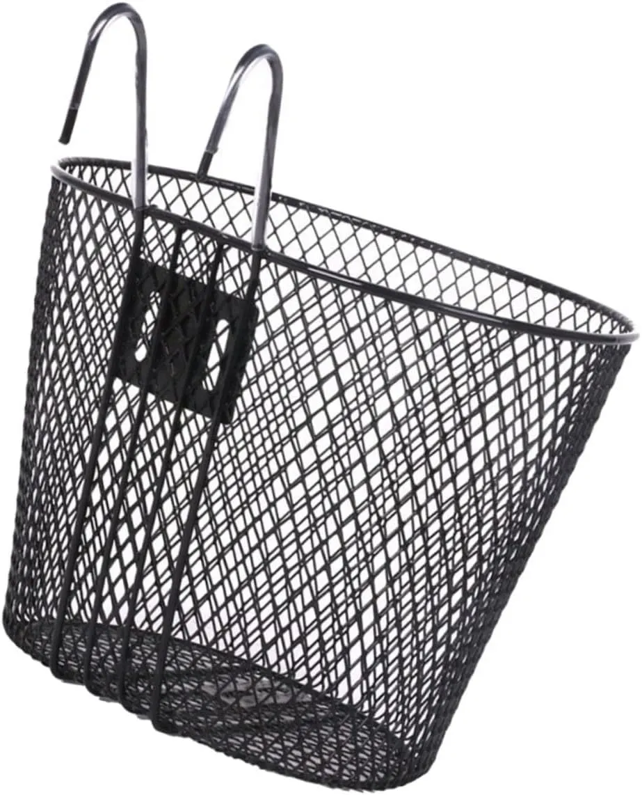 VANZACK Multi-use Bike Basket Heavy Duty Iron Boys and Girls Bike Container for Storage Easy Mounting
