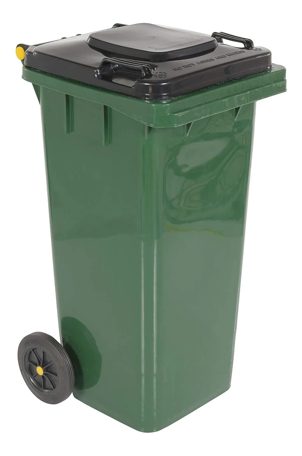 Vestil TH-32-GRN Polyethylene Garbage Can, 18-1/2" Width x 37-1/2" Height x 22" Depth, 32-Gallon Capacity, Green