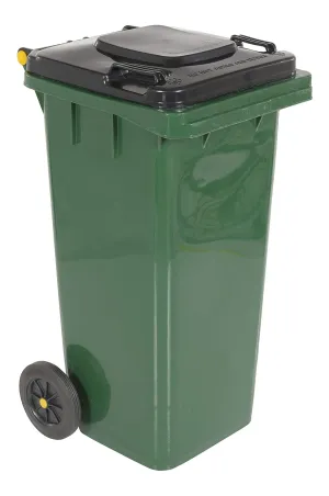 Vestil TH-32-GRN Polyethylene Garbage Can, 18-1/2" Width x 37-1/2" Height x 22" Depth, 32-Gallon Capacity, Green