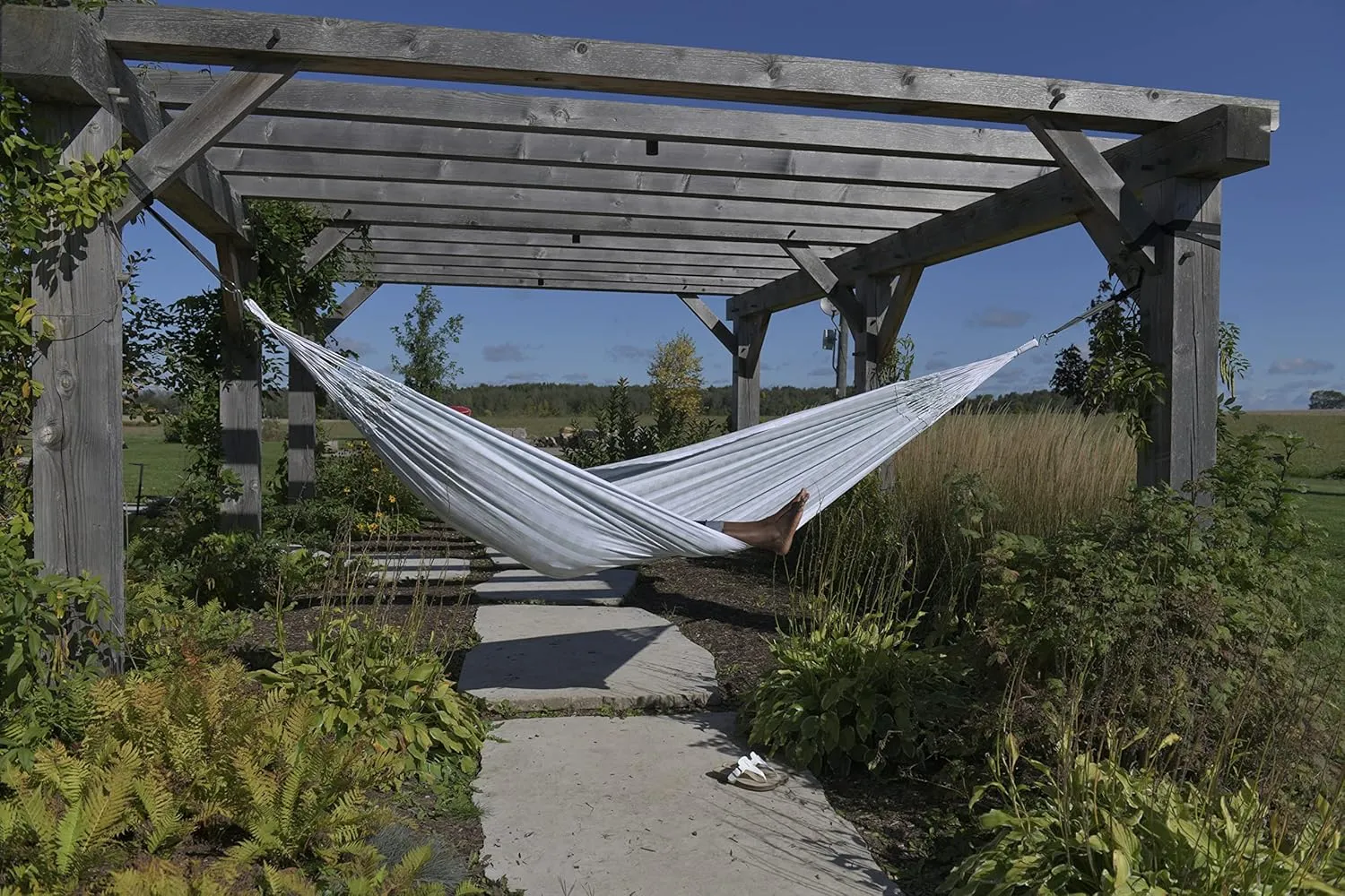 Vivere Latin Hammock Collection – Vibrant 100% Cotton Double Hammock, Supports 2 Adults - 450 lb Capacity (Pura)
