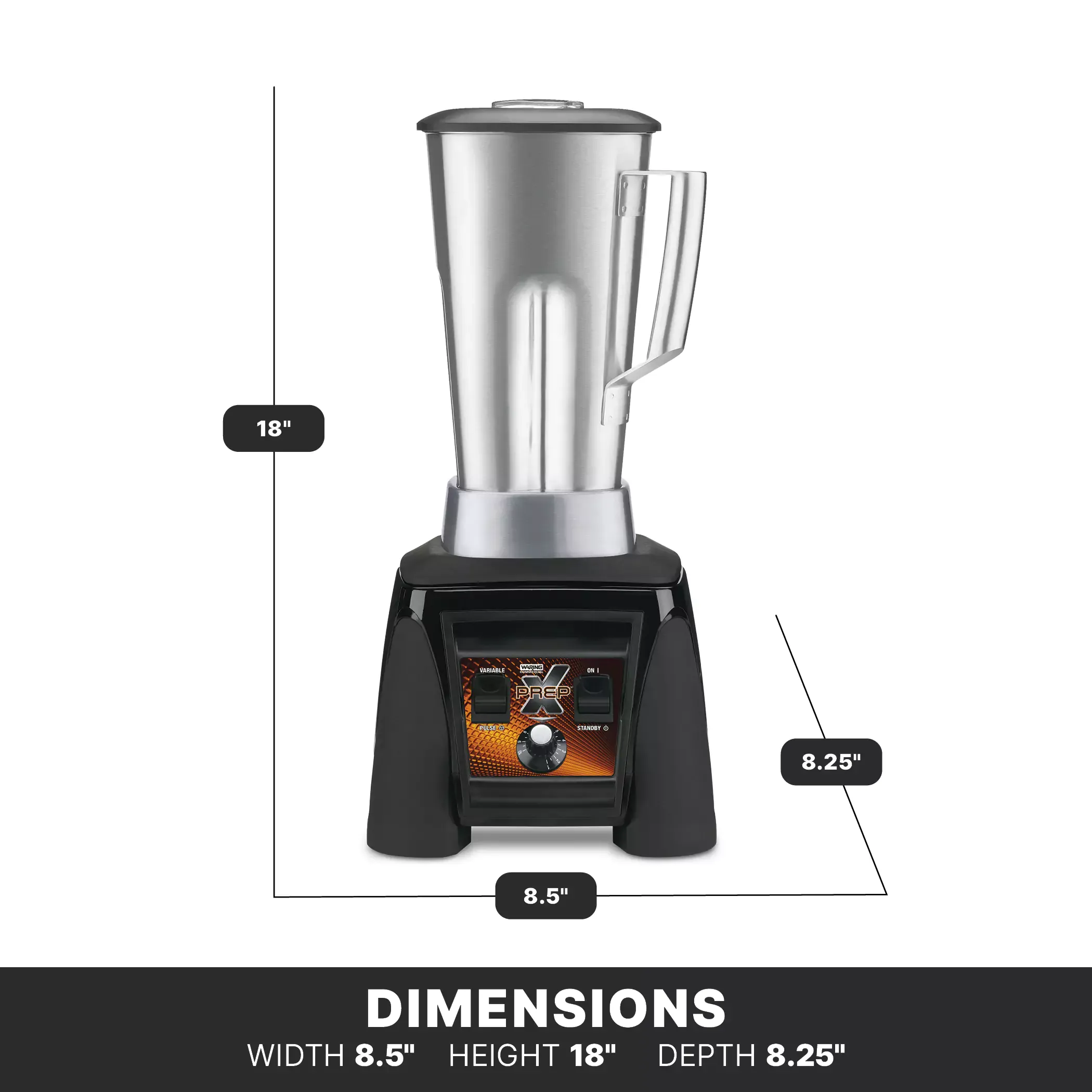 Waring 3.5 HP Heavy Duty XPREP Food Blender with Variable-Speed