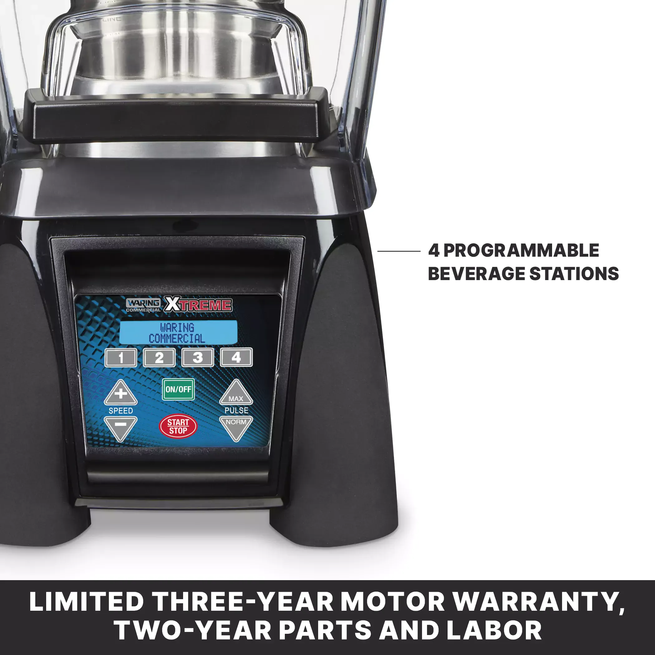 Waring 3.5 Xtreme Blender with Programmable Keypad & Container/Sound Enclosure