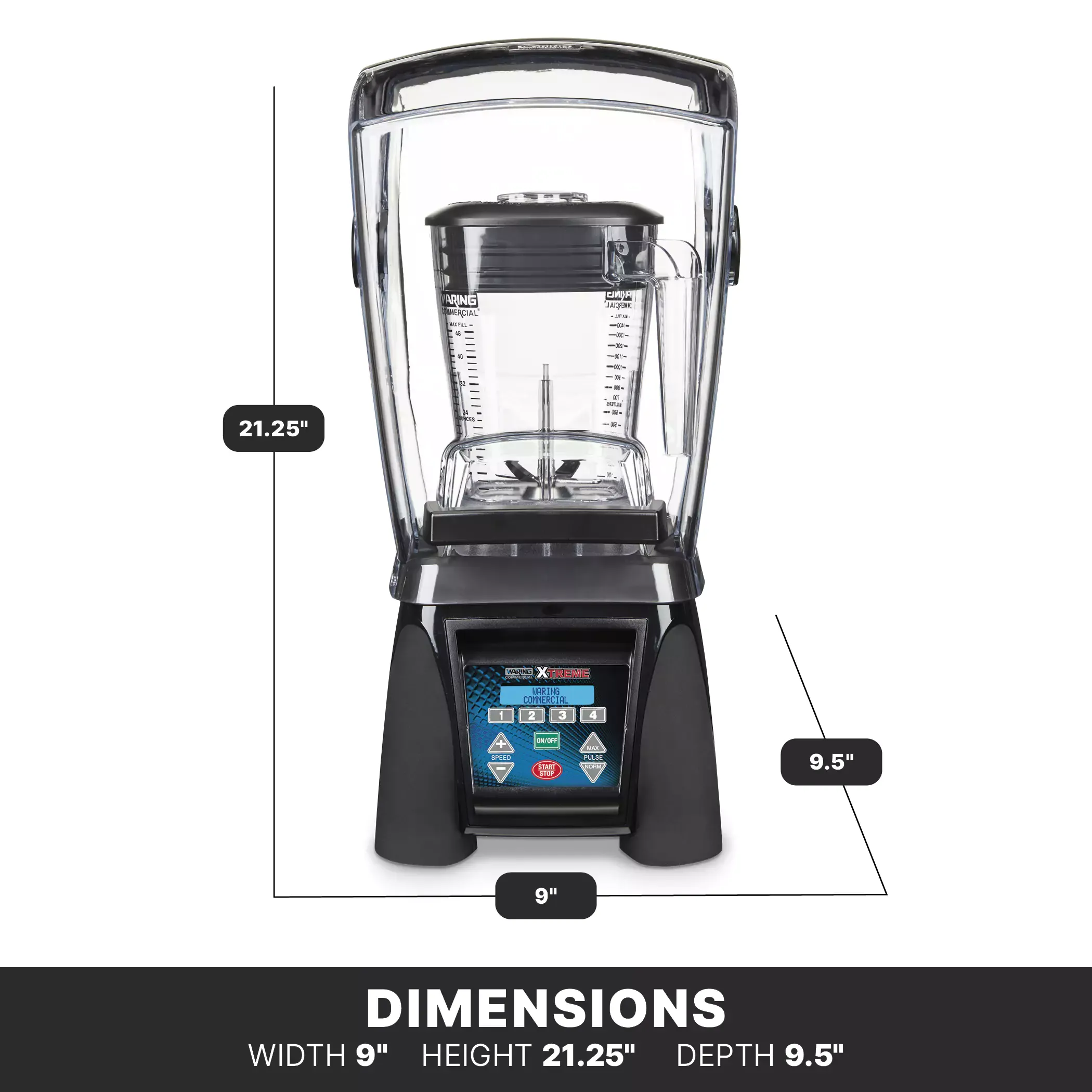 Waring 3.5 Xtreme Blender with Programmable Keypad & Container/Sound Enclosure