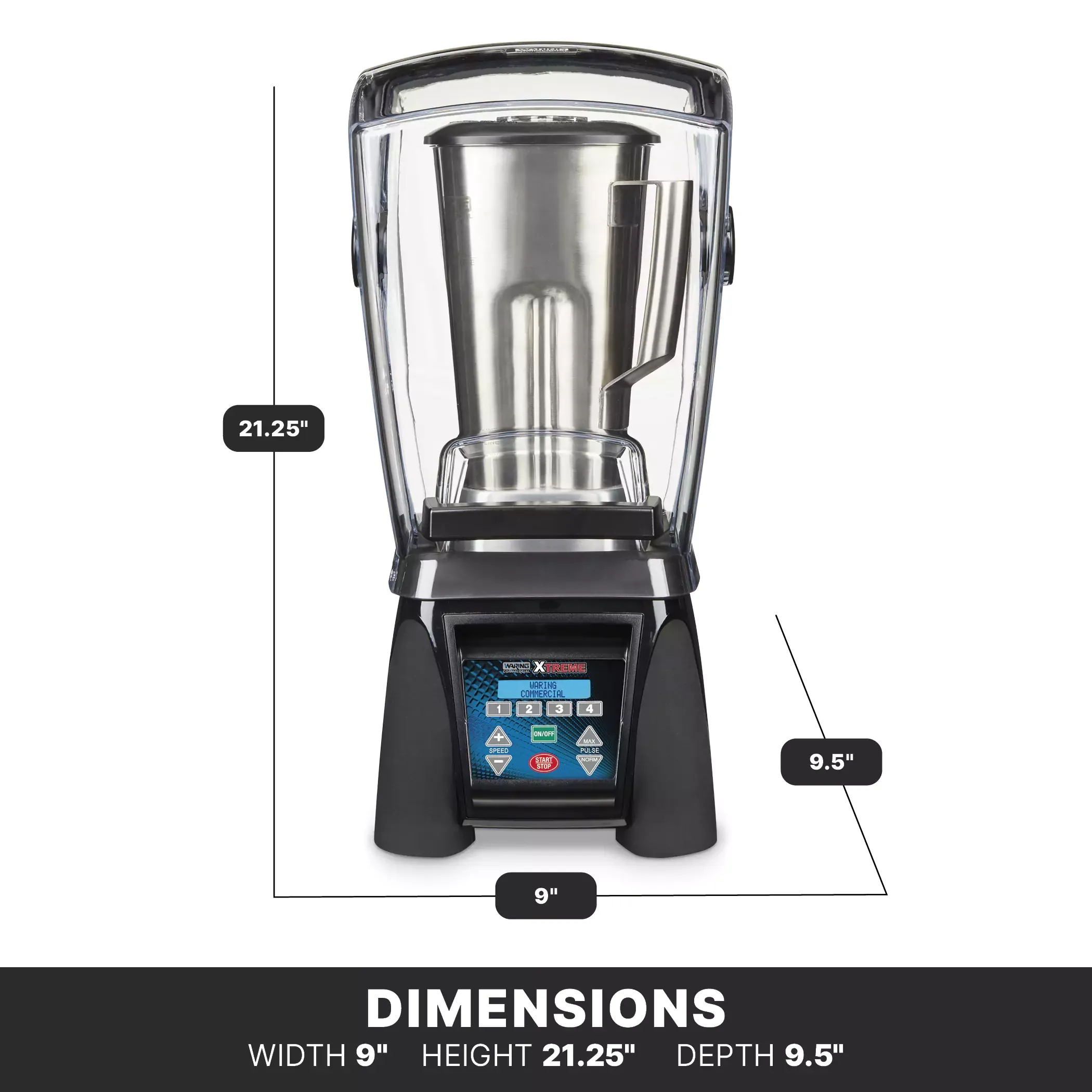 Waring 3.5 Xtreme Blender with Programmable Keypad & Container/Sound Enclosure