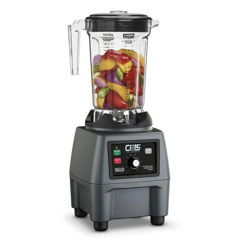 Waring CB15VP 3.75 HP Heavy Duty 1-Gallon Variable Speed Food Blender with Copolyester Container, 120 Volts