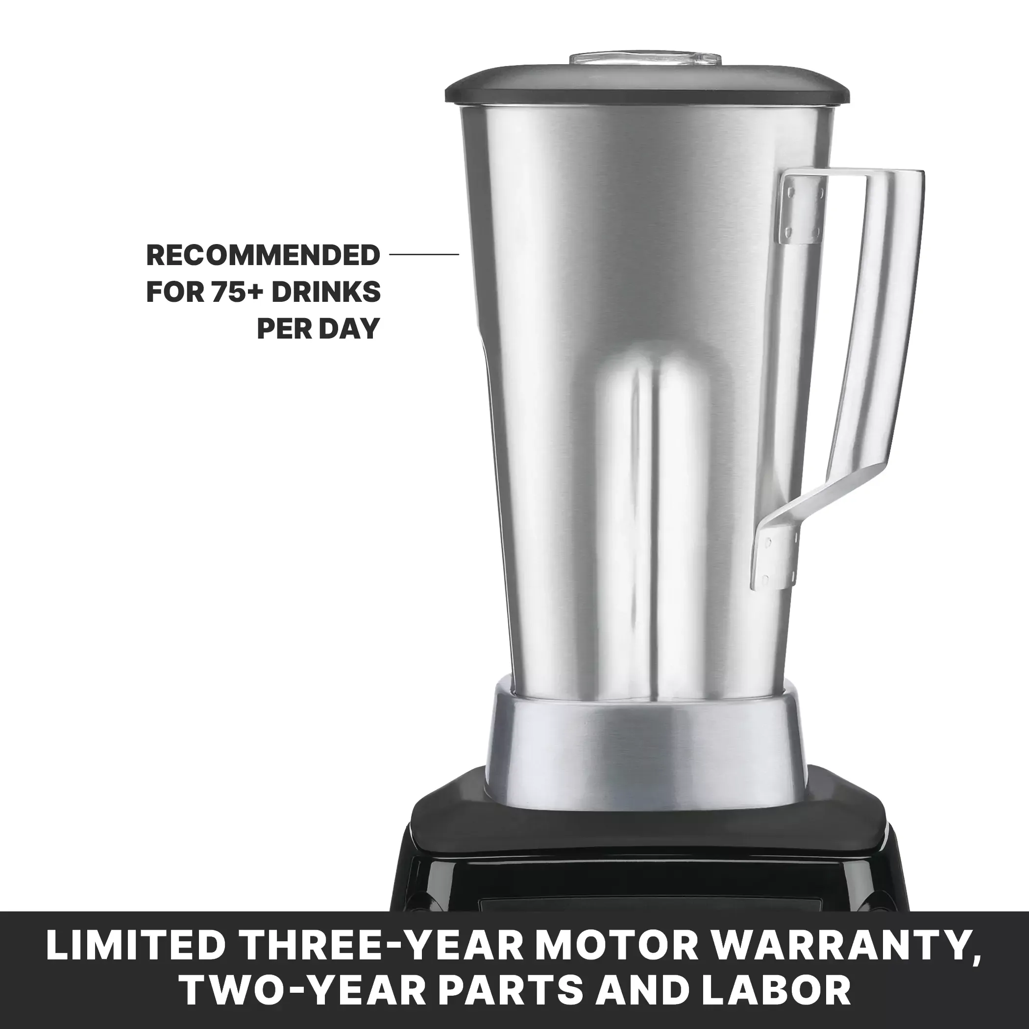 Waring MX1000XTS 3.5 HP Blender with Paddle Switches & 64 oz. Stainless Steel Container, 120 Volts