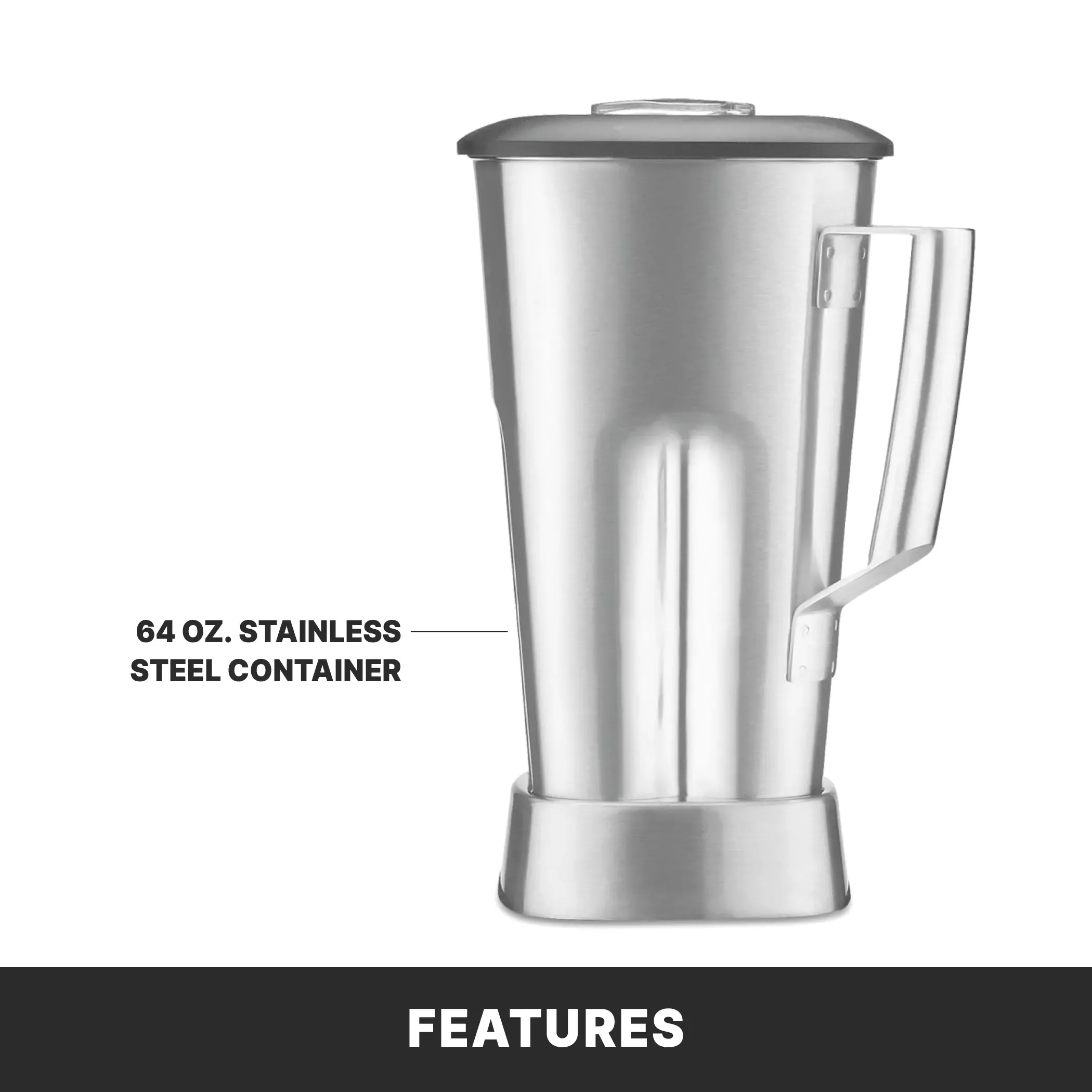 Waring MX1000XTS 3.5 HP Blender with Paddle Switches & 64 oz. Stainless Steel Container, 120 Volts