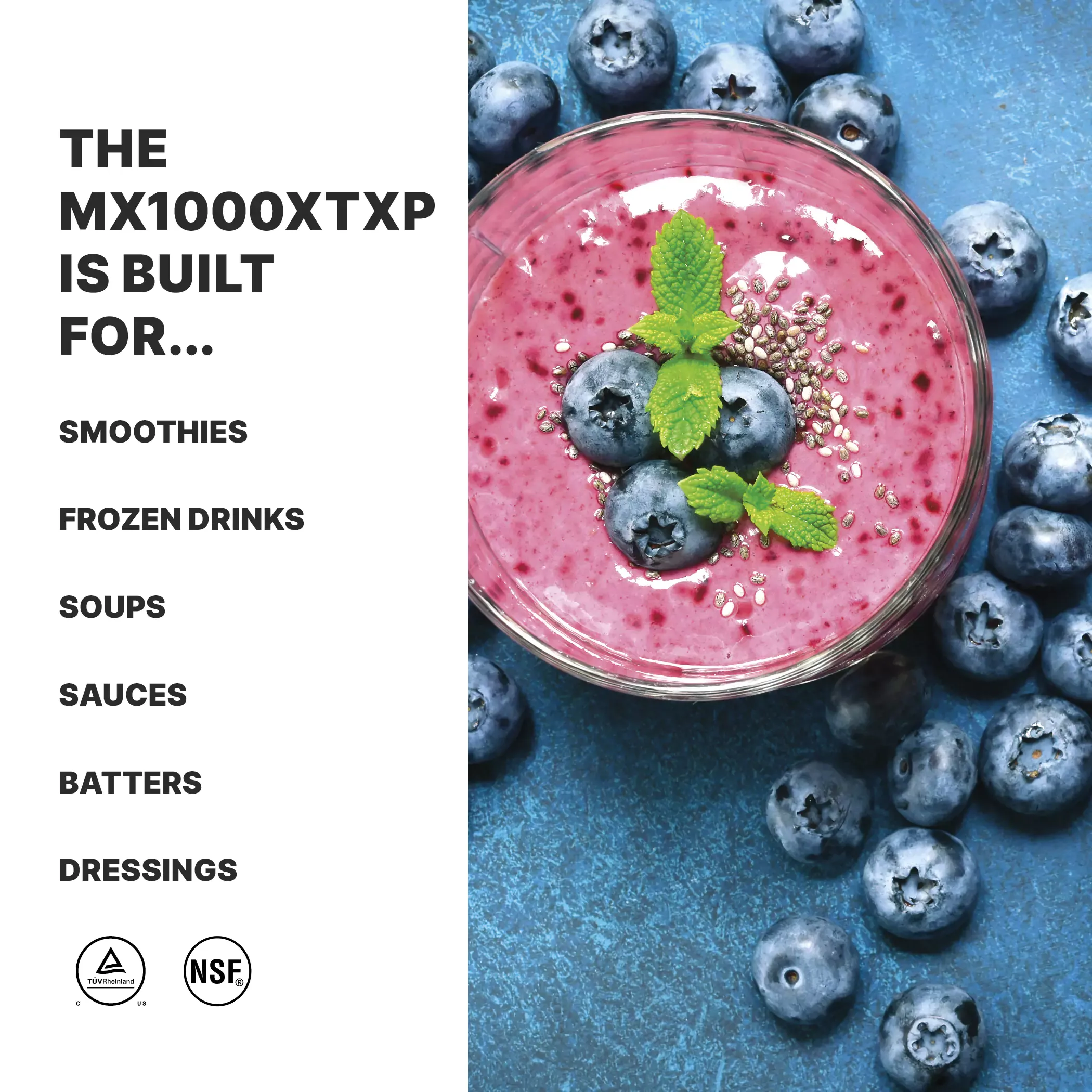 Waring MX1000XTXP 3.5 HP Commercial Blender with Paddle Switches and 48 oz Copolyester Container – 120V