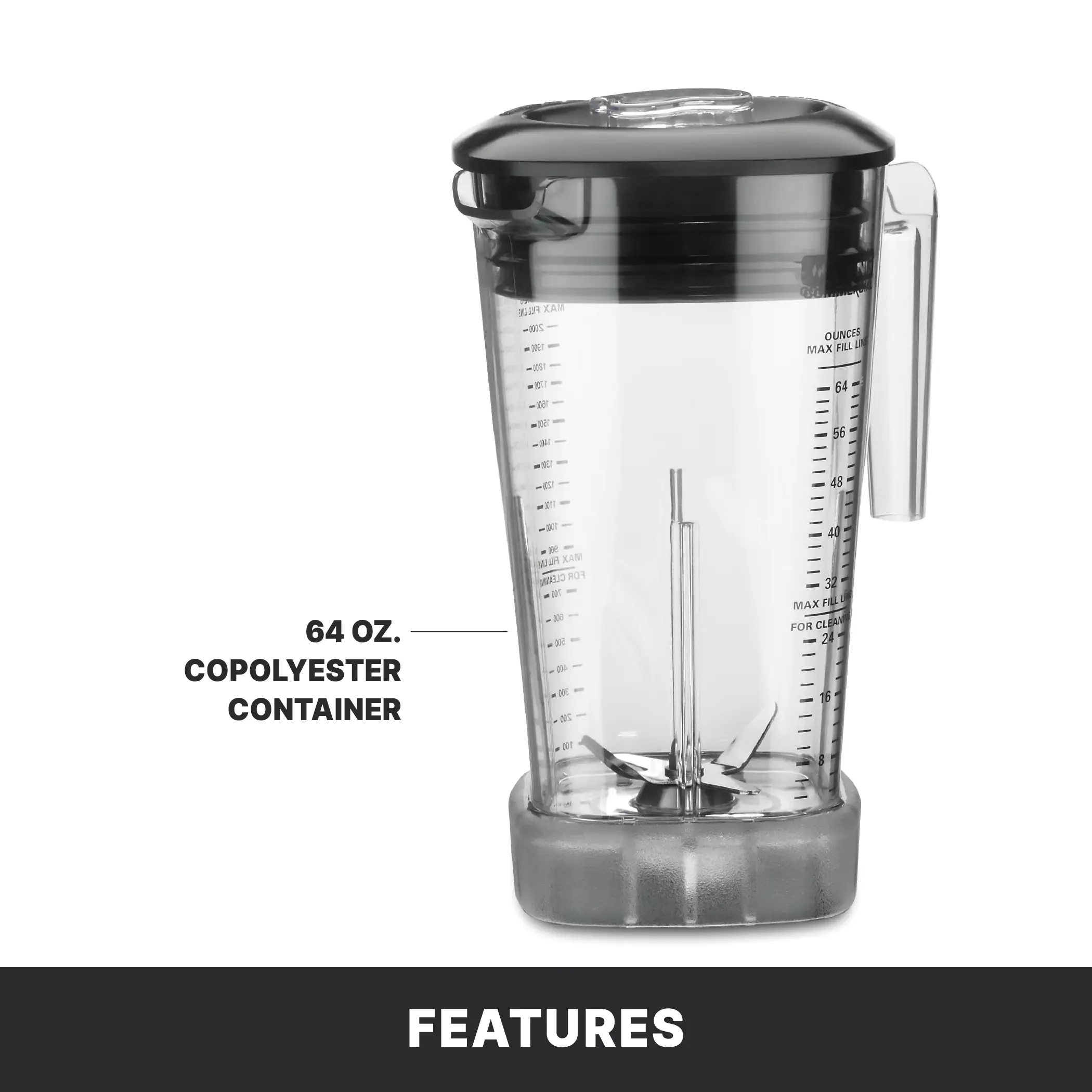 Waring MX1200XTX Heavy Duty XPREP Hi-Power Variable-Speed Food Blender with 64 oz. Copolyester Container