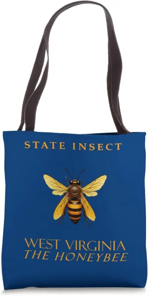West Virginia Territory Insect The Honeybee Tote Bag