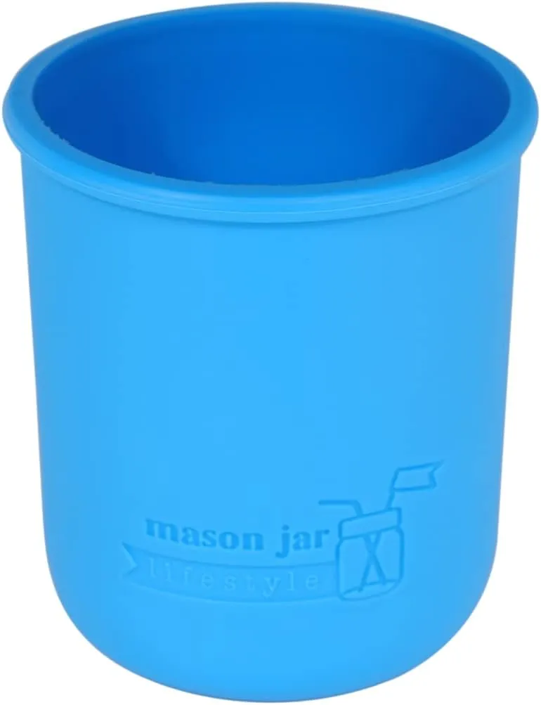 Wide Mouth Pint 16oz Silicone Sleeves/Jackets for Protecting Ball, Kerr, Canning Jars by Mason Jar Lifestyle (Multicolor, 5 Pack)