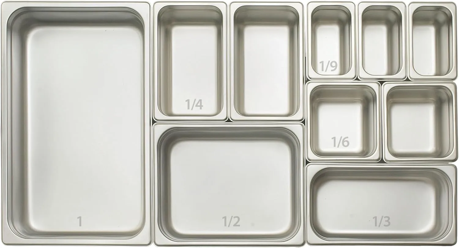 Winco Anti-Jamming Steam Pan, Full-Size x 4-Inch,Stainless Steel,Medium