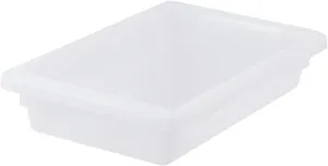 Winco Commercial Food Storage Box/Tote for Restaurant, 12" x 18" x 3"
