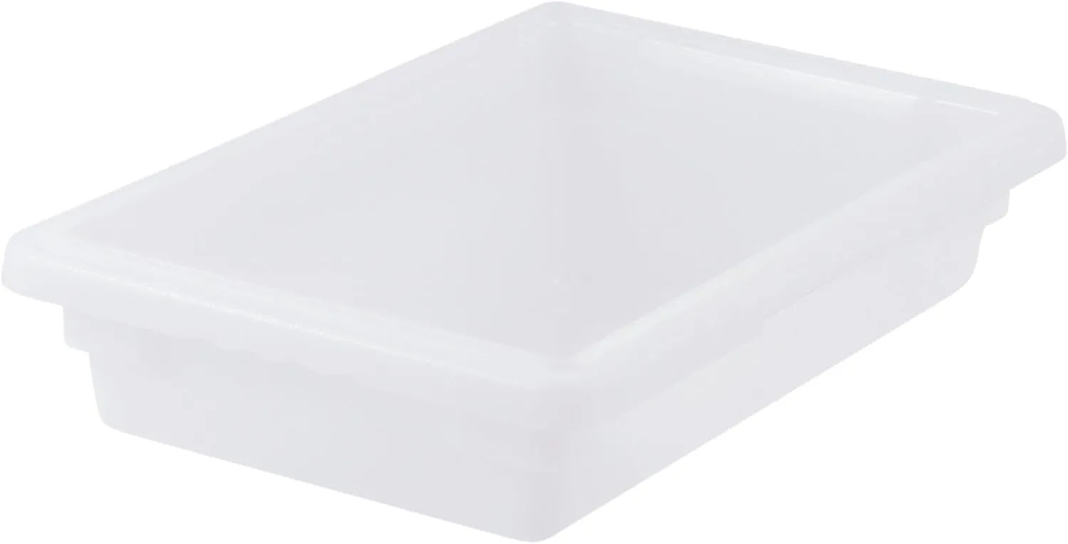 Winco Commercial Food Storage Box/Tote for Restaurant, 12" x 18" x 3"