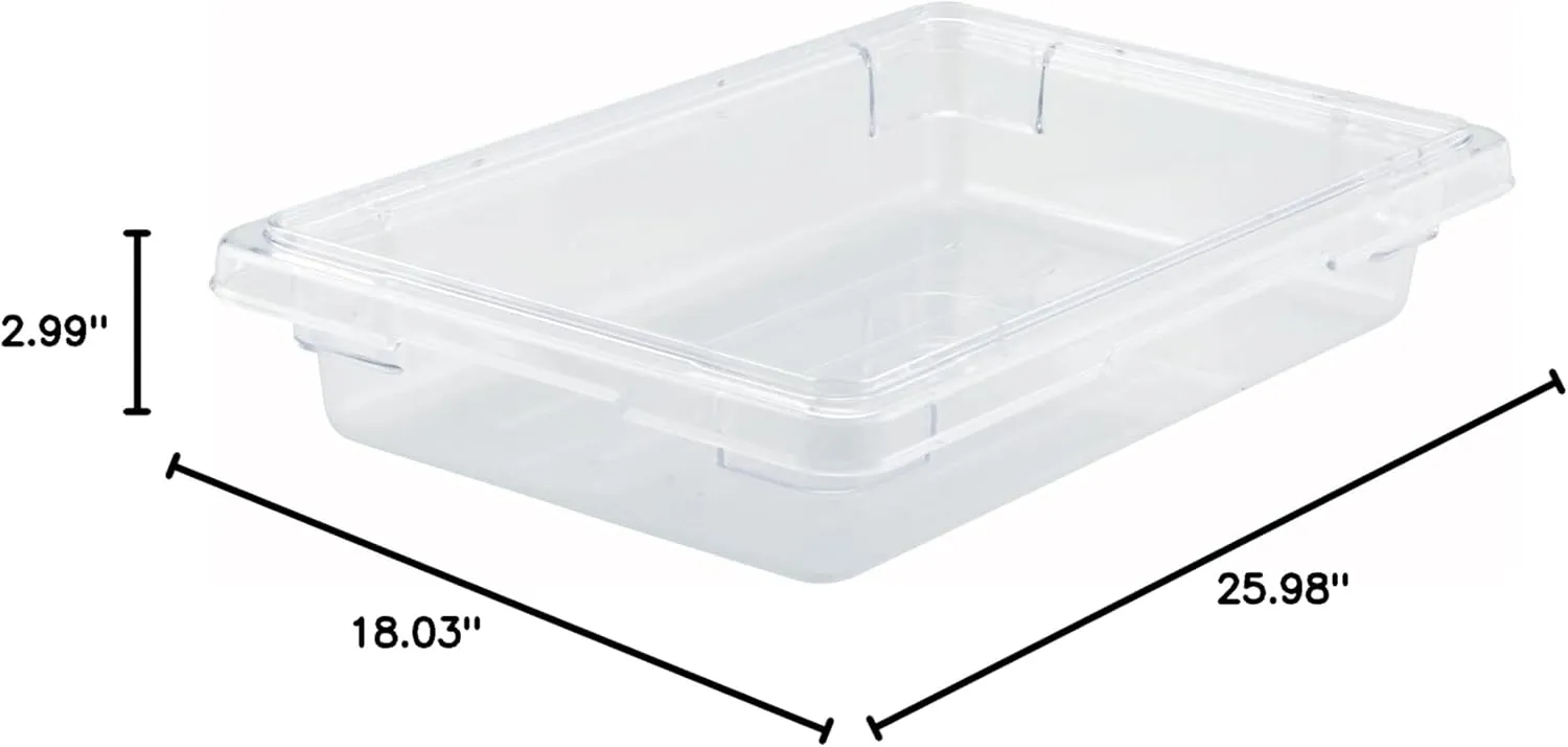 Winco Commercial Food Storage Box/Tote for Restaurant, 18" x 26"