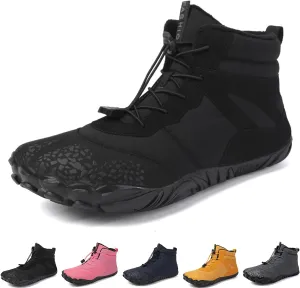 Winter Hike Walking Barefoot Footwear Womens Men Barefoot Boots Autumn Winter Waterproof Wide Toe Barefoot Shoes
