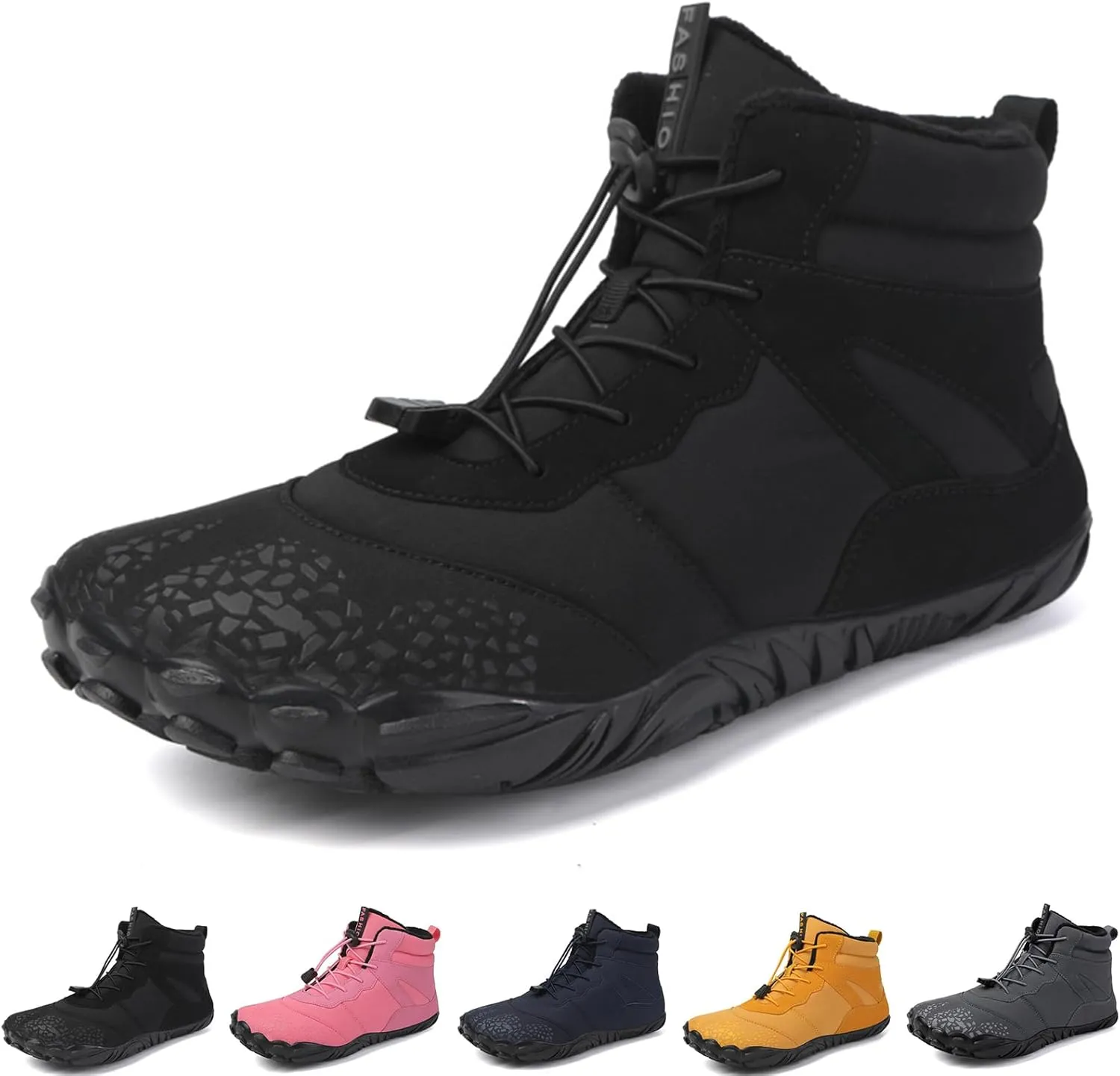 Winter Hike Walking Barefoot Footwear Womens Men Barefoot Boots Autumn Winter Waterproof Wide Toe Barefoot Shoes