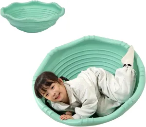 Wobble Disk for Toddler 3-9 Year Old, Two Sided Wobble Disc for Kids, Rock Around Indoor Climbing Dome, Vestibular Exercises Children Sensory Training Spinning Seat Toys