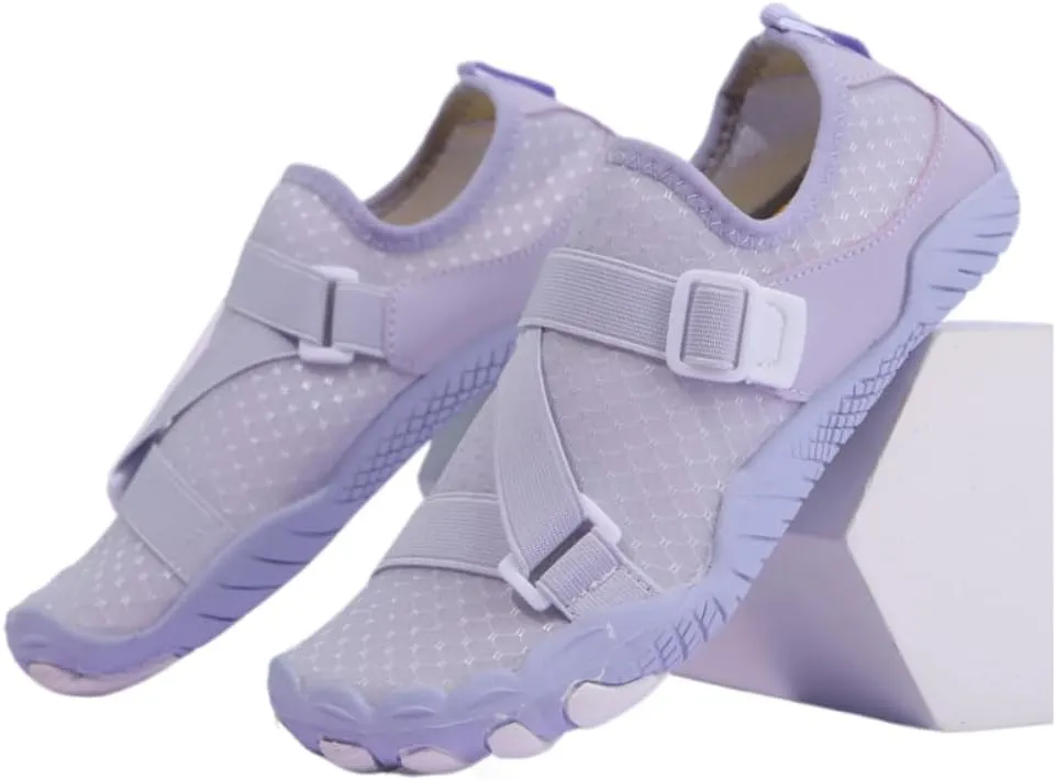 Women's Lightweight Indoor Workout Shoes for Jump Rope Yoga Pilates Squats Deadlifts Aerobics (Purple,8.5)