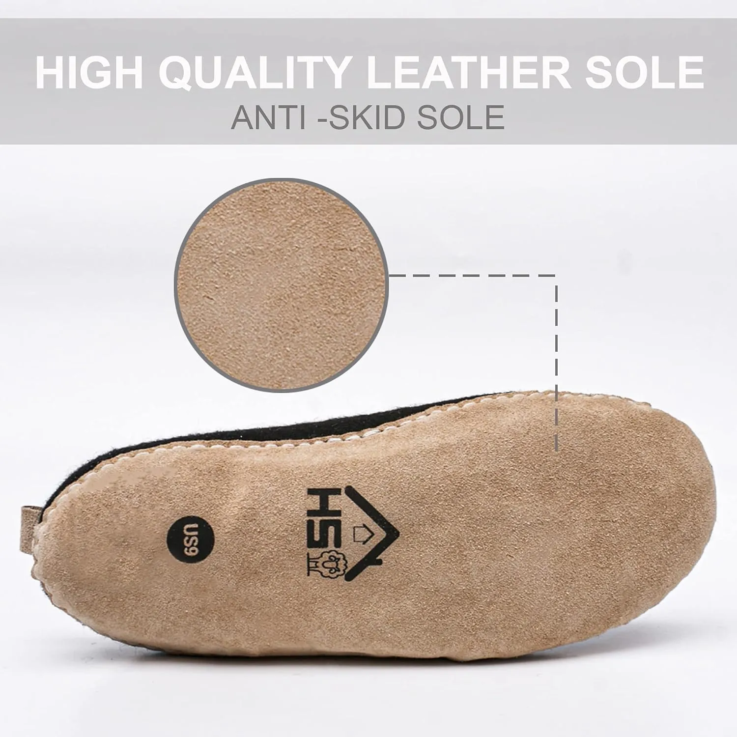 Wool Slippers for Men Women Unisex Indoor House Cozy Warm Bedroom Slip-On Winter Soft Comfy Shoes Organic Natural Felt Footwear