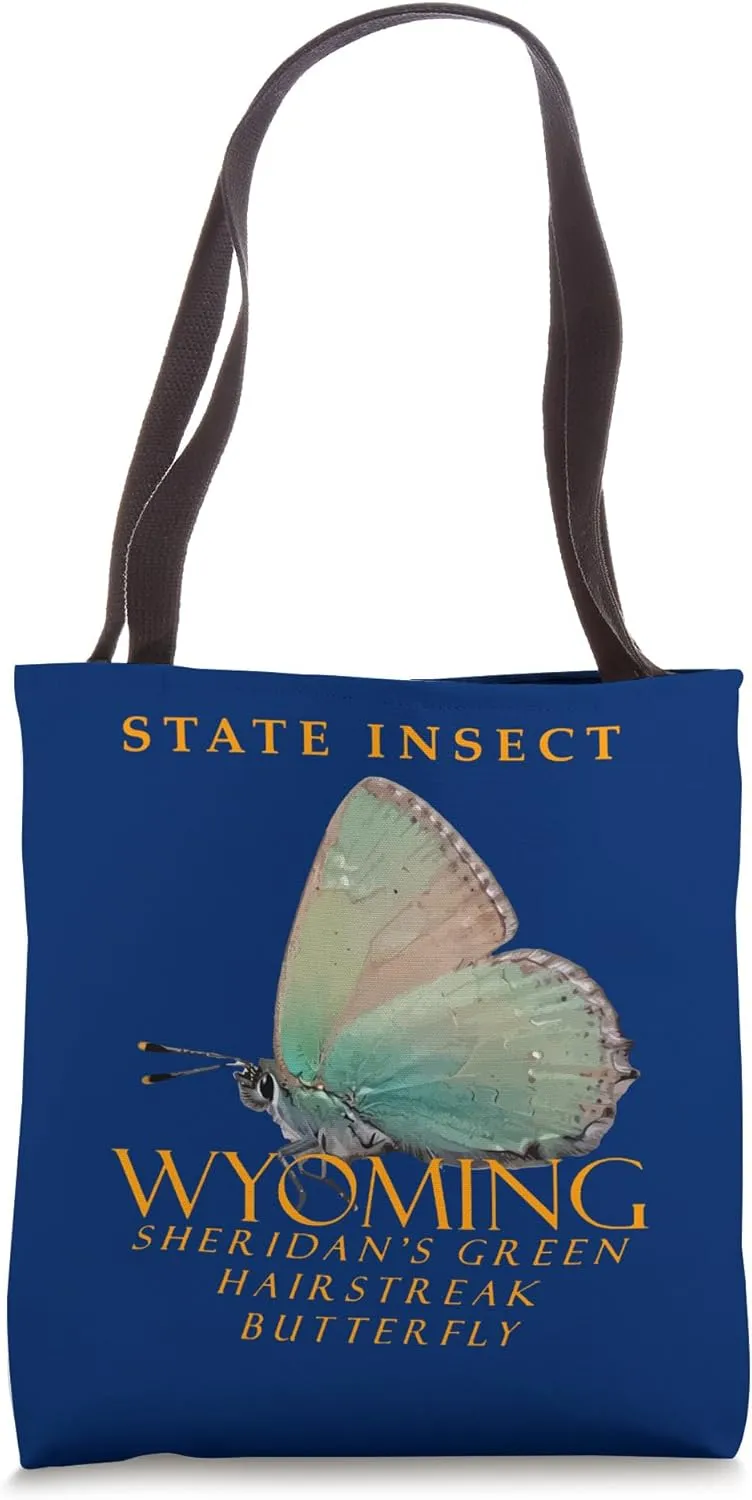 Wyoming Territory Insect Sheridans Hairstreak Butterfly Tote Bag
