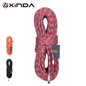 XINDA 10mm 11mm Diameter Rock Climbing Rope Static Rope 5200lbs High Strength Lanyard Safety Climb Camping Equipment Survival